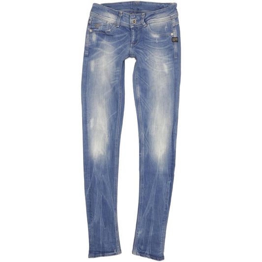 G-Star Lynn Women Blue Skinny Slim Stretch Jeans W27 L35