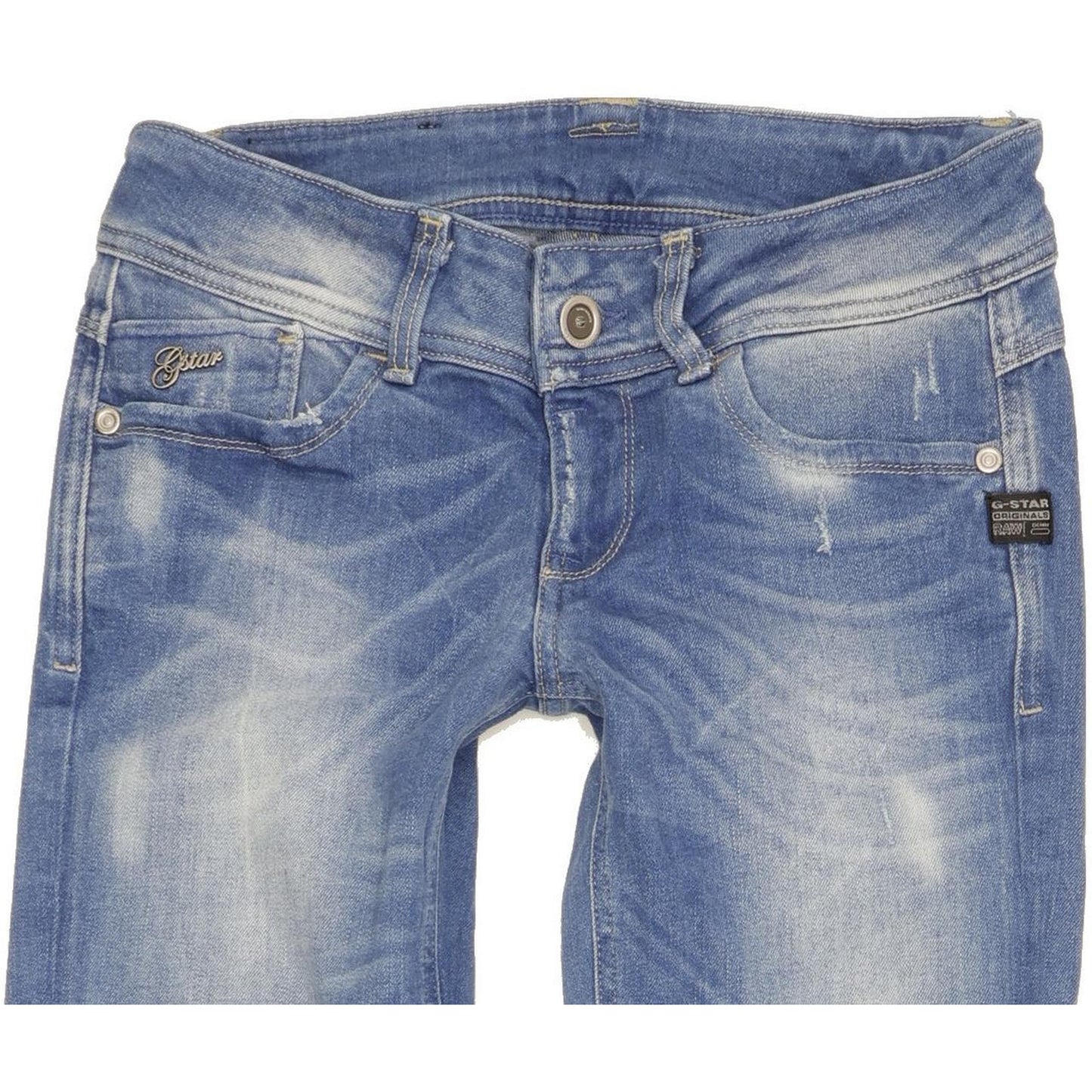 G-Star Lynn Women Blue Skinny Slim Stretch Jeans W27 L35