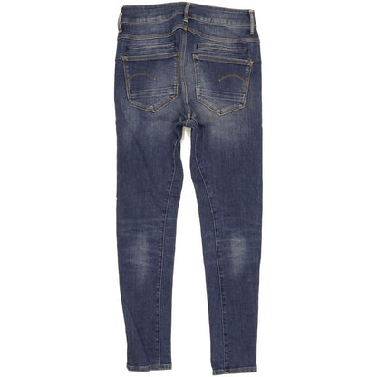 G-Star D-Staq Mid Blue Skinny Slim Boyfriend Stretch Jeans High Waisted W23 L30
