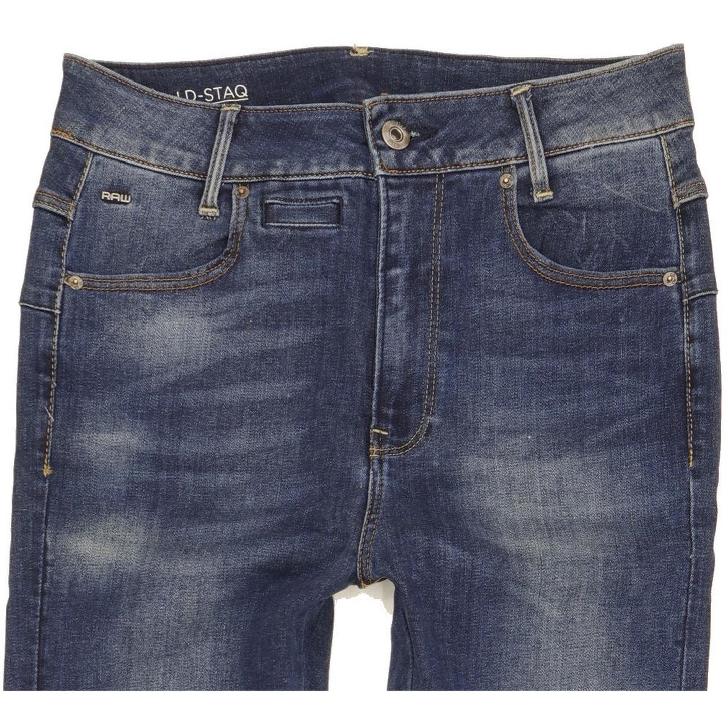 G-Star D-Staq Mid Blue Skinny Slim Boyfriend Stretch Jeans High Waisted W23 L30
