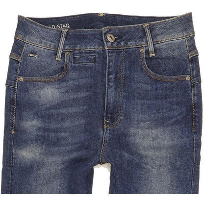G-Star D-Staq Mid Blue Skinny Slim Boyfriend Stretch Jeans High Waisted W23 L30