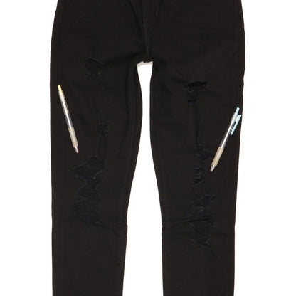 Diesel 721 Women Black Skinny Slim Stretch Jeans W27 L32