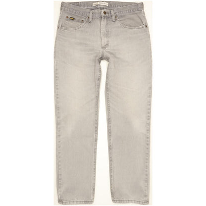 Lee Jim Men Grey Straight Regular Jeans W33 L31