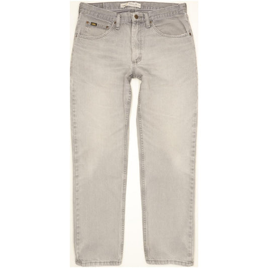 Lee Jim Men Grey Straight Regular Jeans W33 L31