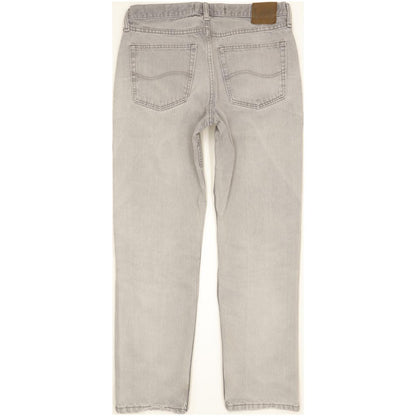 Lee Jim Men Grey Straight Regular Jeans W33 L31