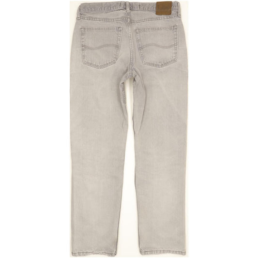 Lee Jim Men Grey Straight Regular Jeans W33 L31