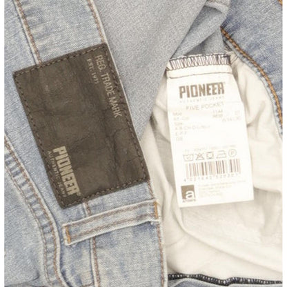 Pioneer Five Pockets Men Blue Straight Regular Stretch Jeans W34 L30