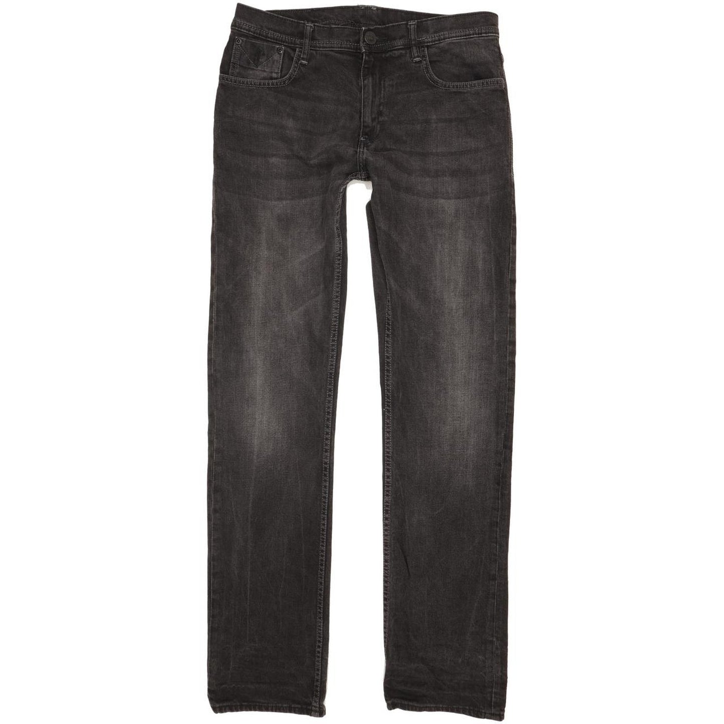 Lee Men Black Straight Regular Jeans W32 L34