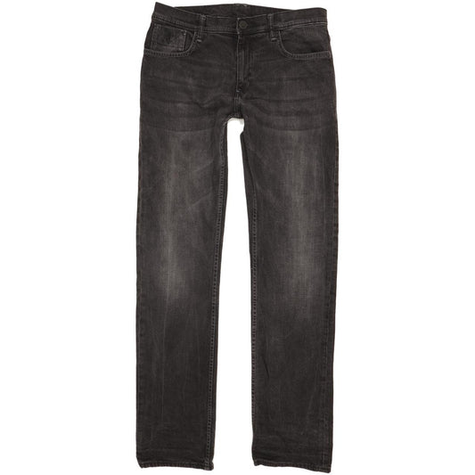 Lee Men Black Straight Regular Jeans W32 L34