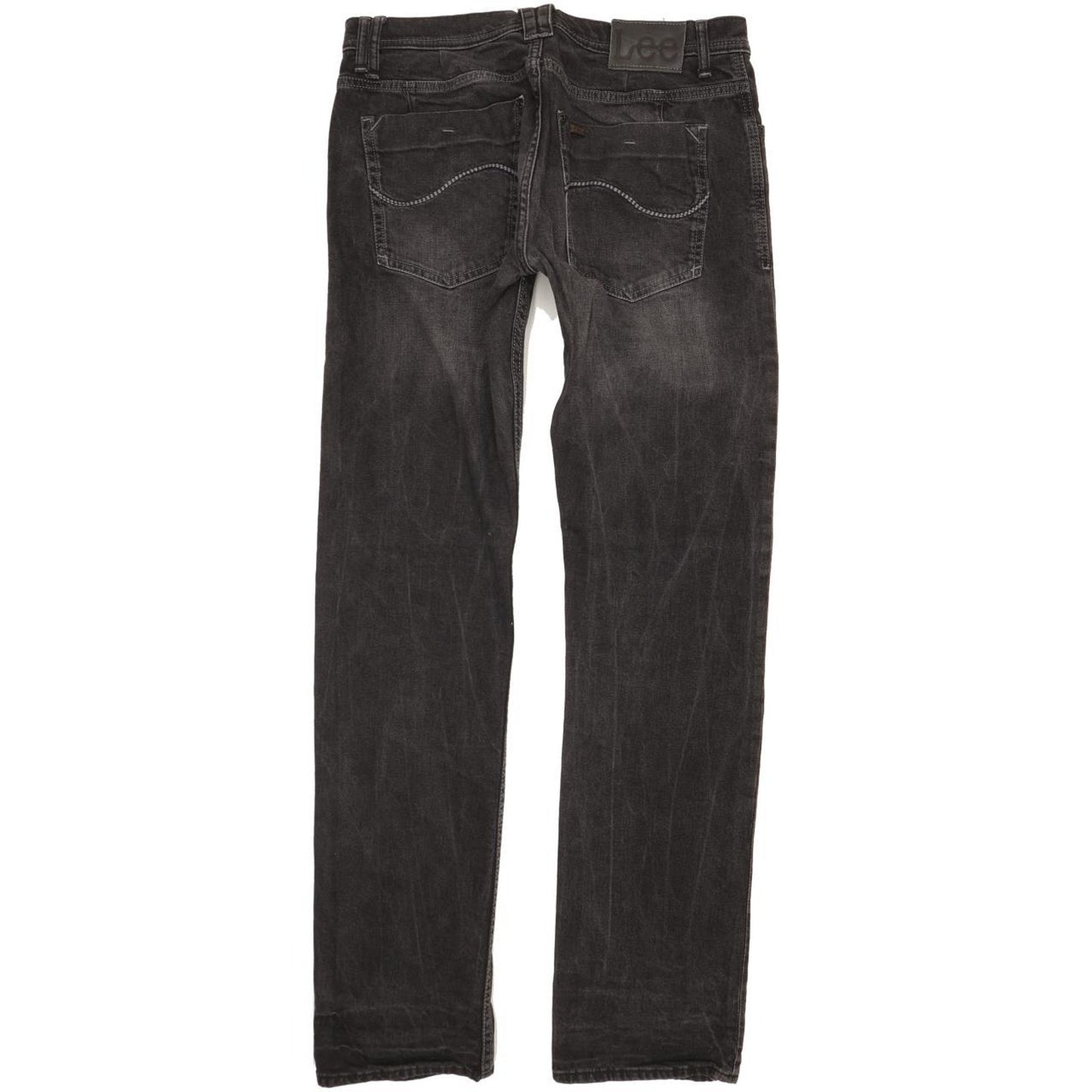 Lee Men Black Straight Regular Jeans W32 L34