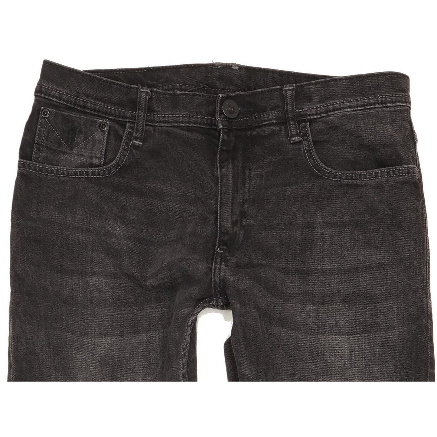 Lee Men Black Straight Regular Jeans W32 L34
