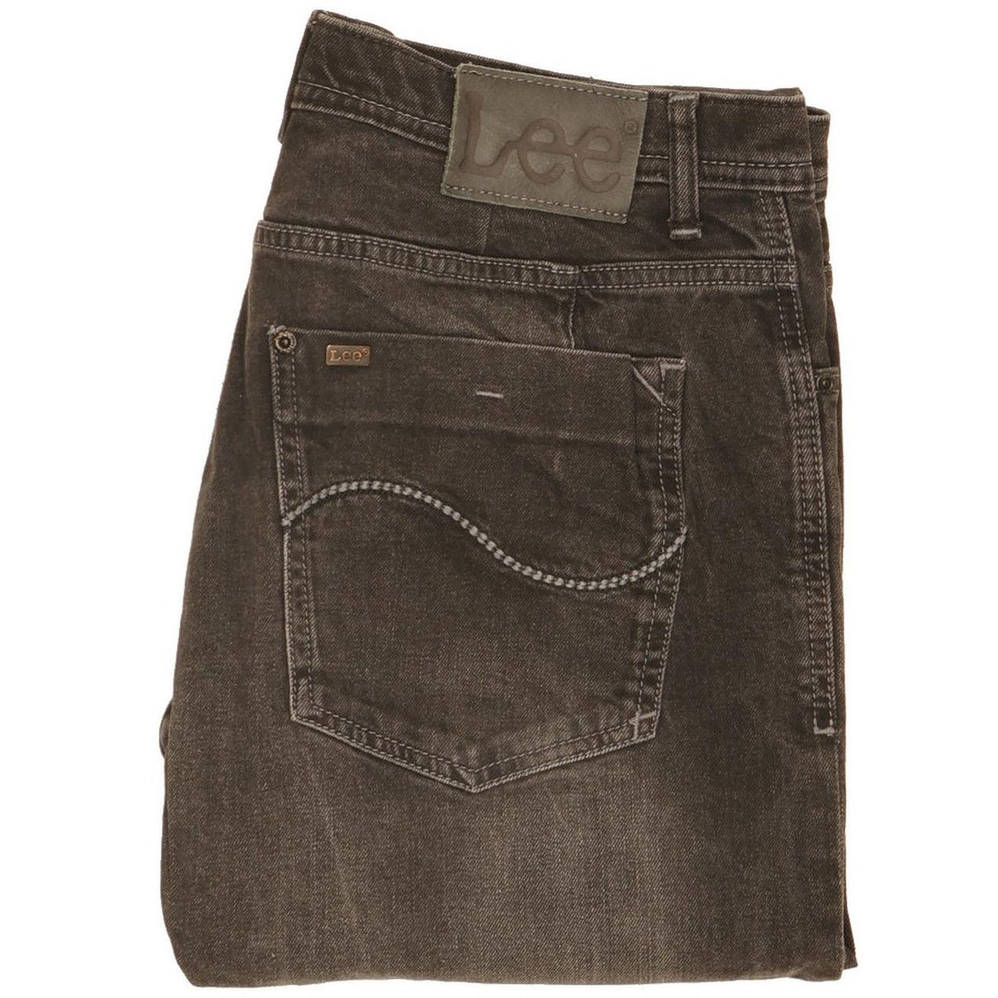 Lee Men Black Straight Regular Jeans W32 L34