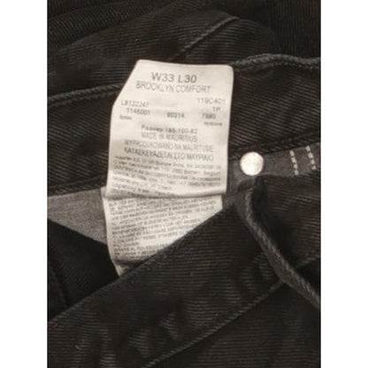 Wrangler Brooklyn Men Black Straight Regular Jeans W33 L30