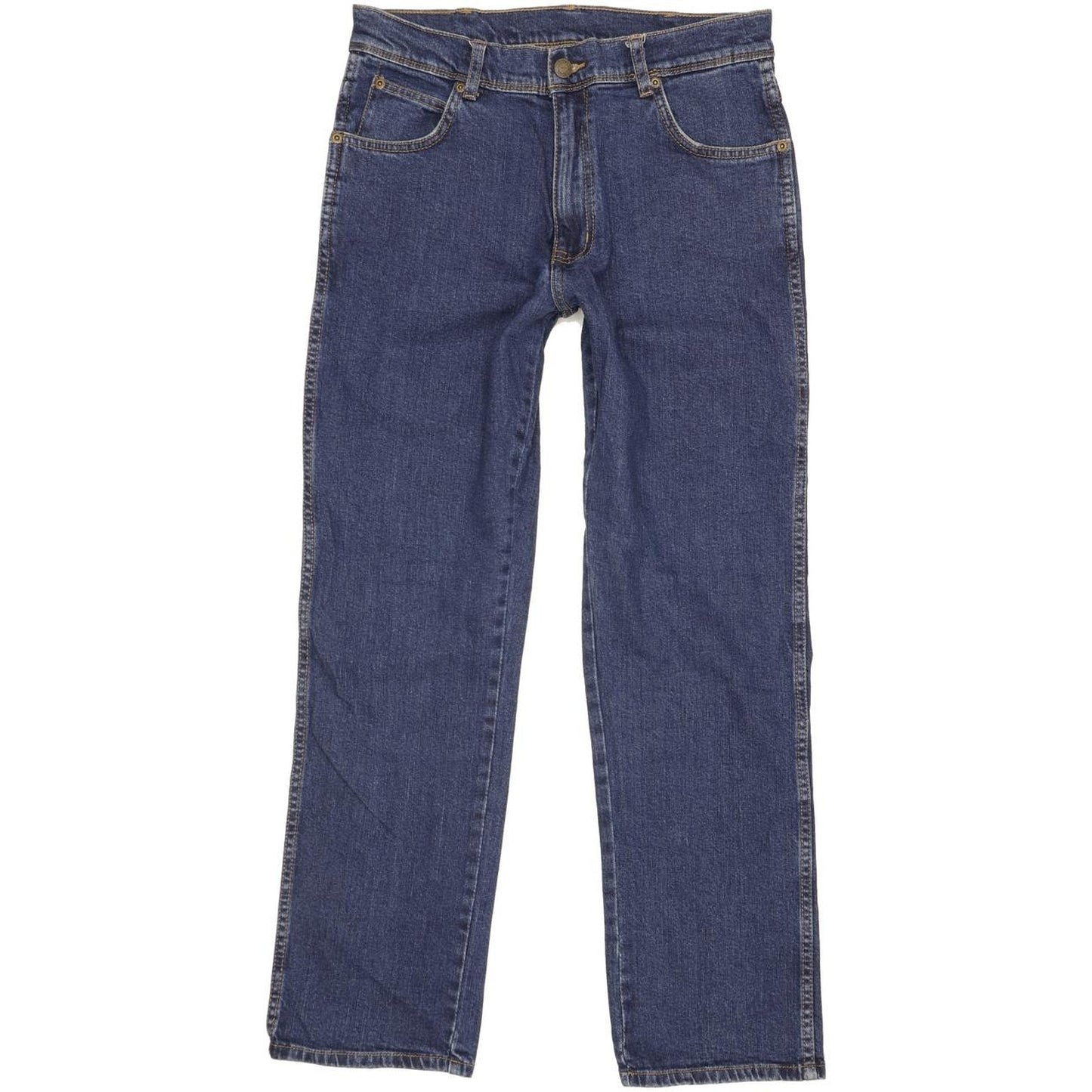 Wrangler Durable Quality Men Blue Straight Regular Stretch Jeans W31 L29