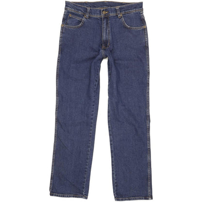 Wrangler Durable Quality Men Blue Straight Regular Stretch Jeans W31 L29