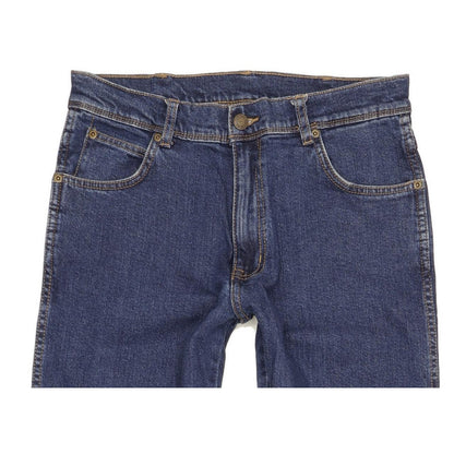 Wrangler Durable Quality Men Blue Straight Regular Stretch Jeans W31 L29