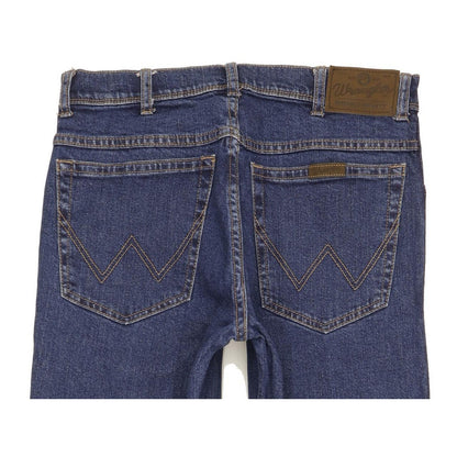 Wrangler Durable Quality Men Blue Straight Regular Stretch Jeans W31 L29