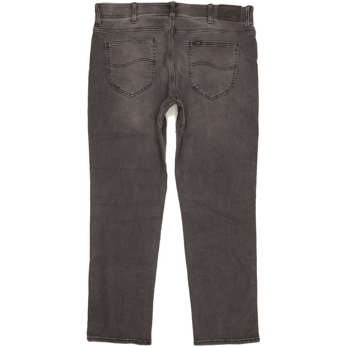 Lee Men Grey Straight Regular Stretch Jeans W38 L31