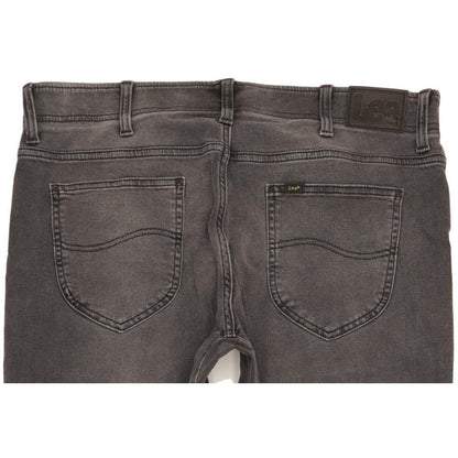 Lee Men Grey Straight Regular Stretch Jeans W38 L31