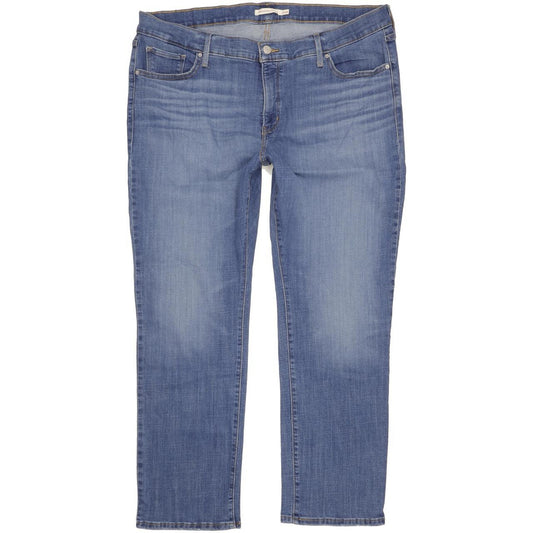 Levi's 314 Shaping Men Blue Straight Slim Stretch Jeans W40 L30