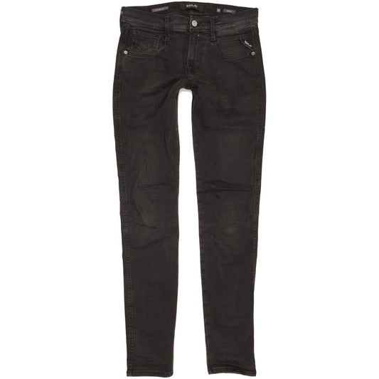 Replay Anbass Men Black Skinny Slim Stretch Jeans W30 L34