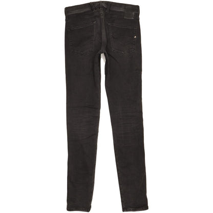 Replay Anbass Men Black Skinny Slim Stretch Jeans W30 L34