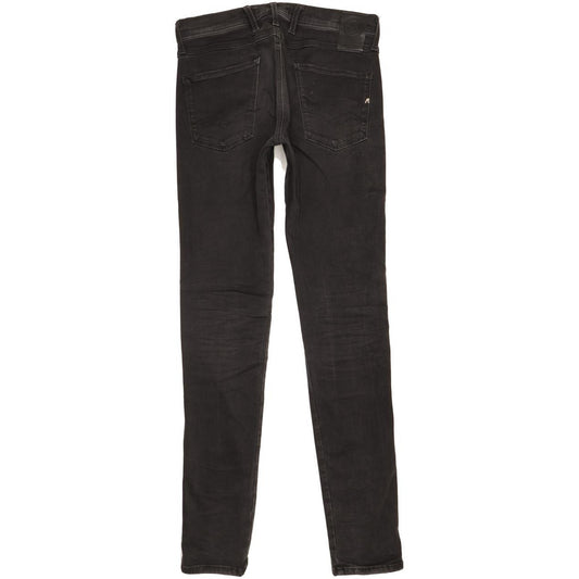 Replay Anbass Men Black Skinny Slim Stretch Jeans W30 L34