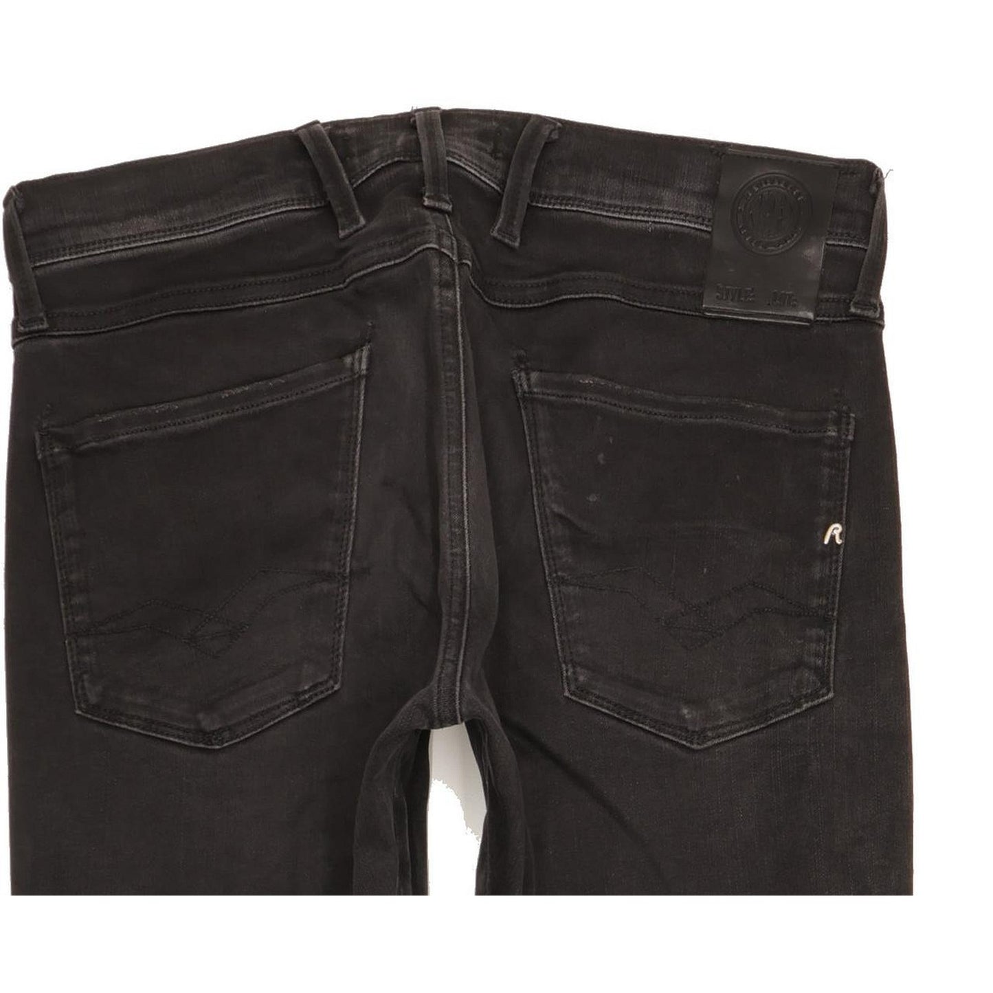 Replay Anbass Men Black Skinny Slim Stretch Jeans W30 L34
