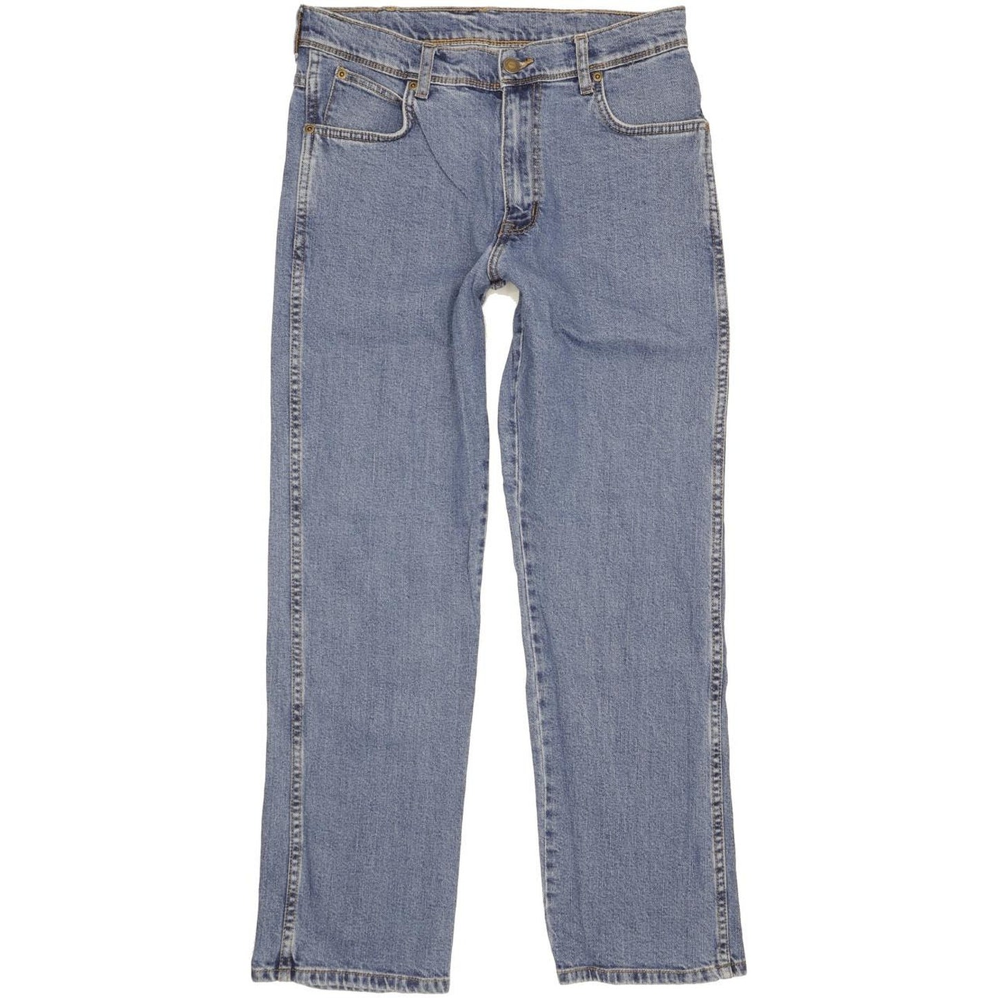 Wrangler Durable Quality Men Blue Straight Regular Stretch Jeans W31 L29