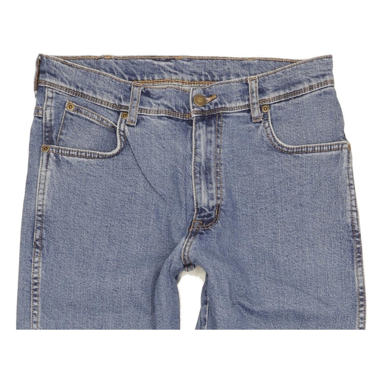 Wrangler Durable Quality Men Blue Straight Regular Stretch Jeans W31 L29