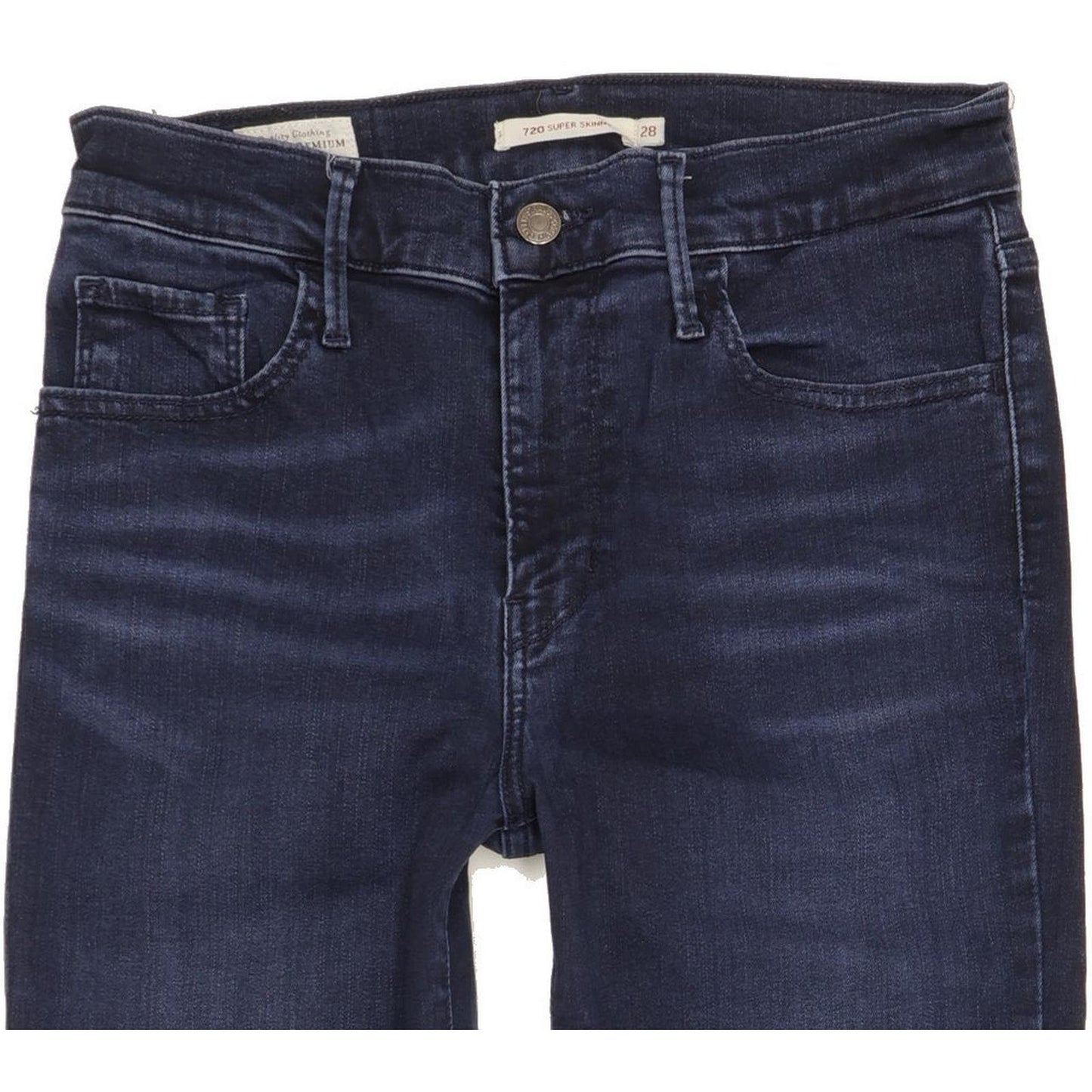 Levi's 720 Super Women Navy Skinny Slim Stretch Jeans W28 L32