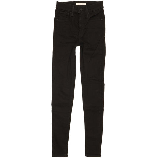 Levi's Mile Women Black Skinny Slim Stretch Jeans W25 L30