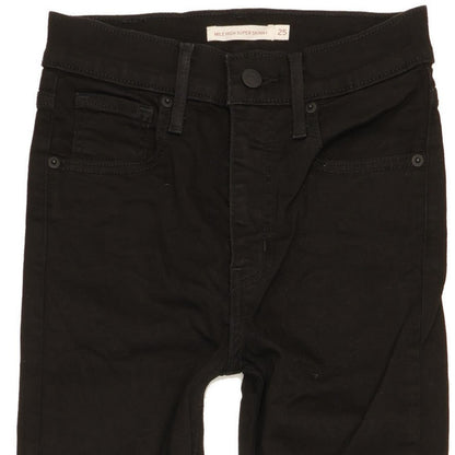 Levi's Mile Women Black Skinny Slim Stretch Jeans W25 L30