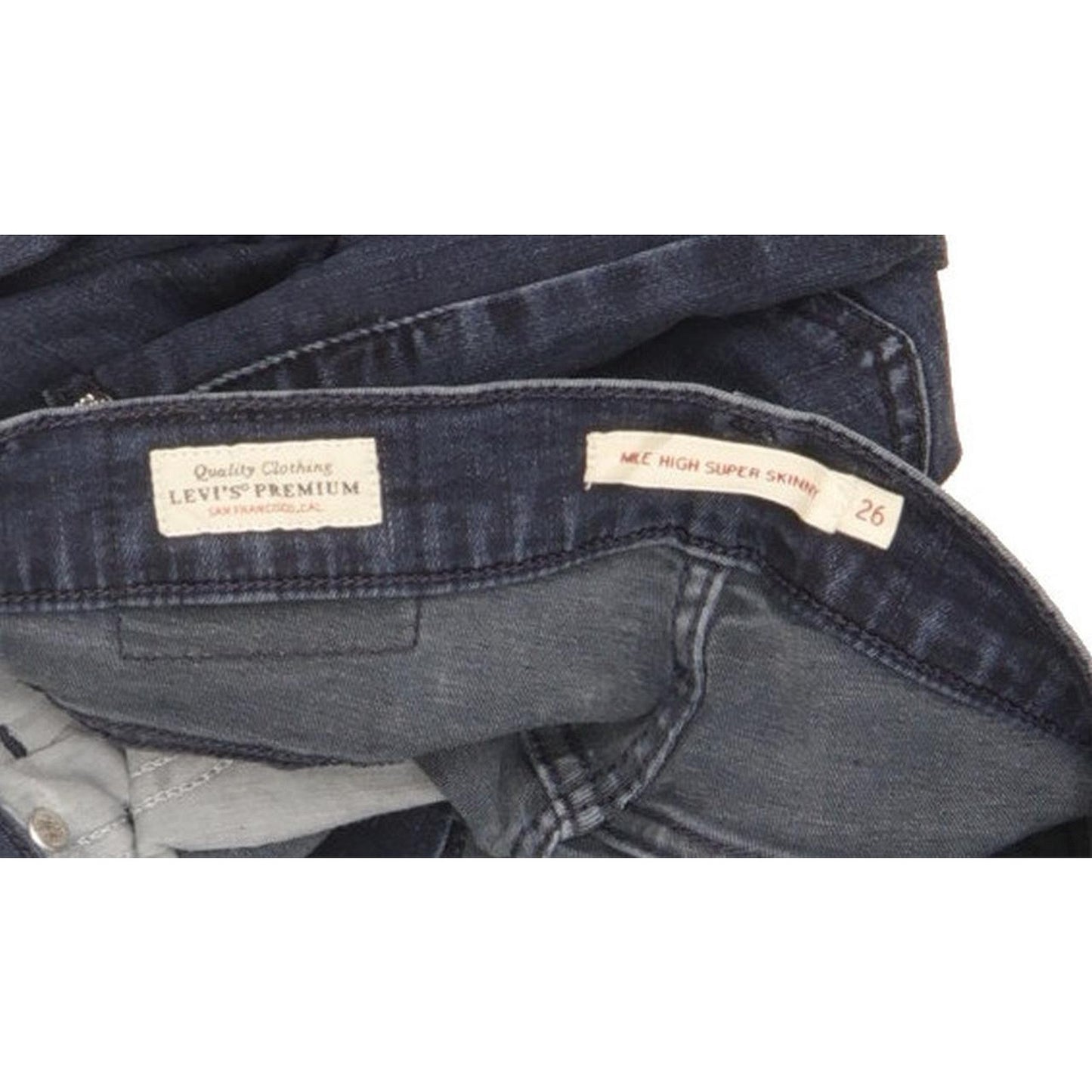 Levi's Mile Women Blue Skinny Slim Stretch Jeans W26 L32