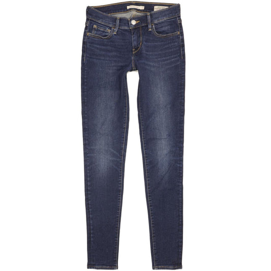 Levi's 710 Super Women Blue Skinny Slim Stretch Jeans W26 L30