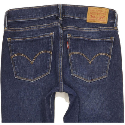 Levi's 710 Super Women Blue Skinny Slim Stretch Jeans W26 L30