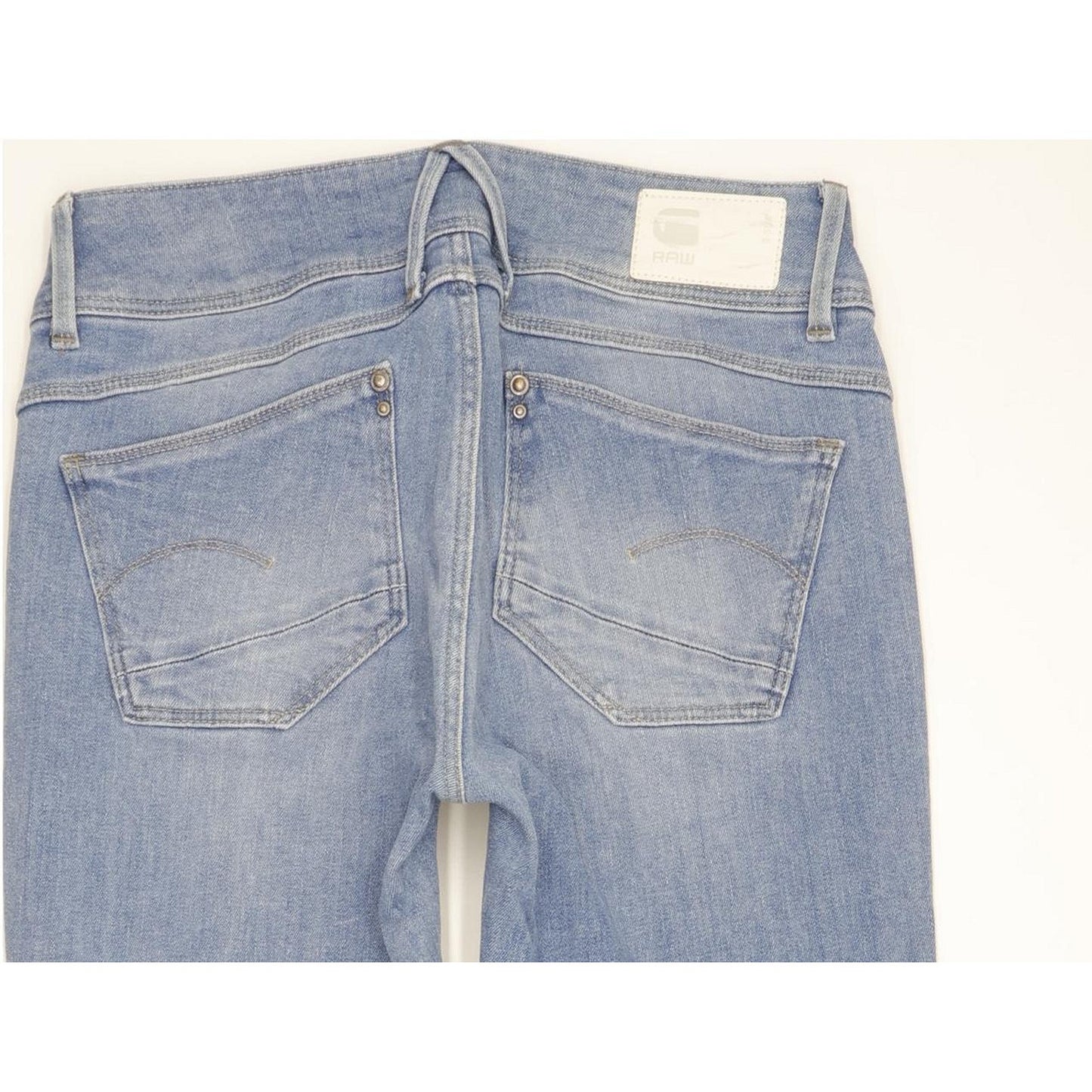 G-Star Lynn Mid Women Blue Skinny Slim Stretch Jeans W27 L34
