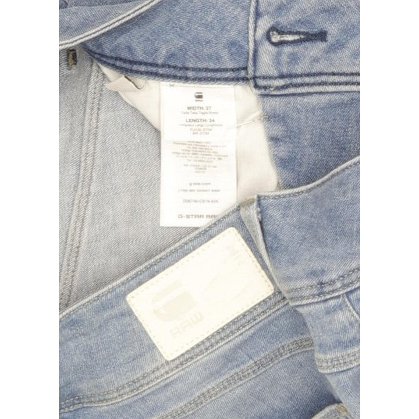 G-Star Lynn Mid Women Blue Skinny Slim Stretch Jeans W27 L34