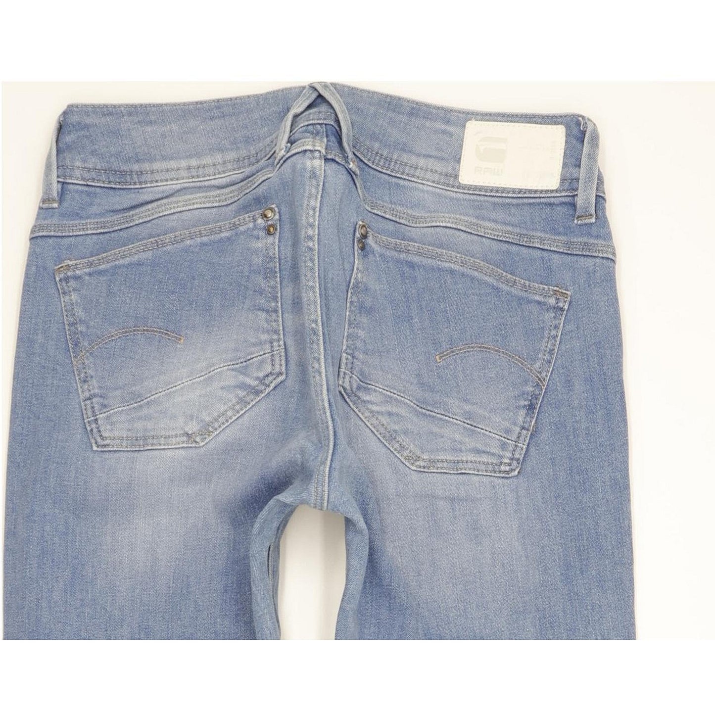 G-Star Lynn Mid Women Blue Skinny Slim Stretch Jeans W27 L34