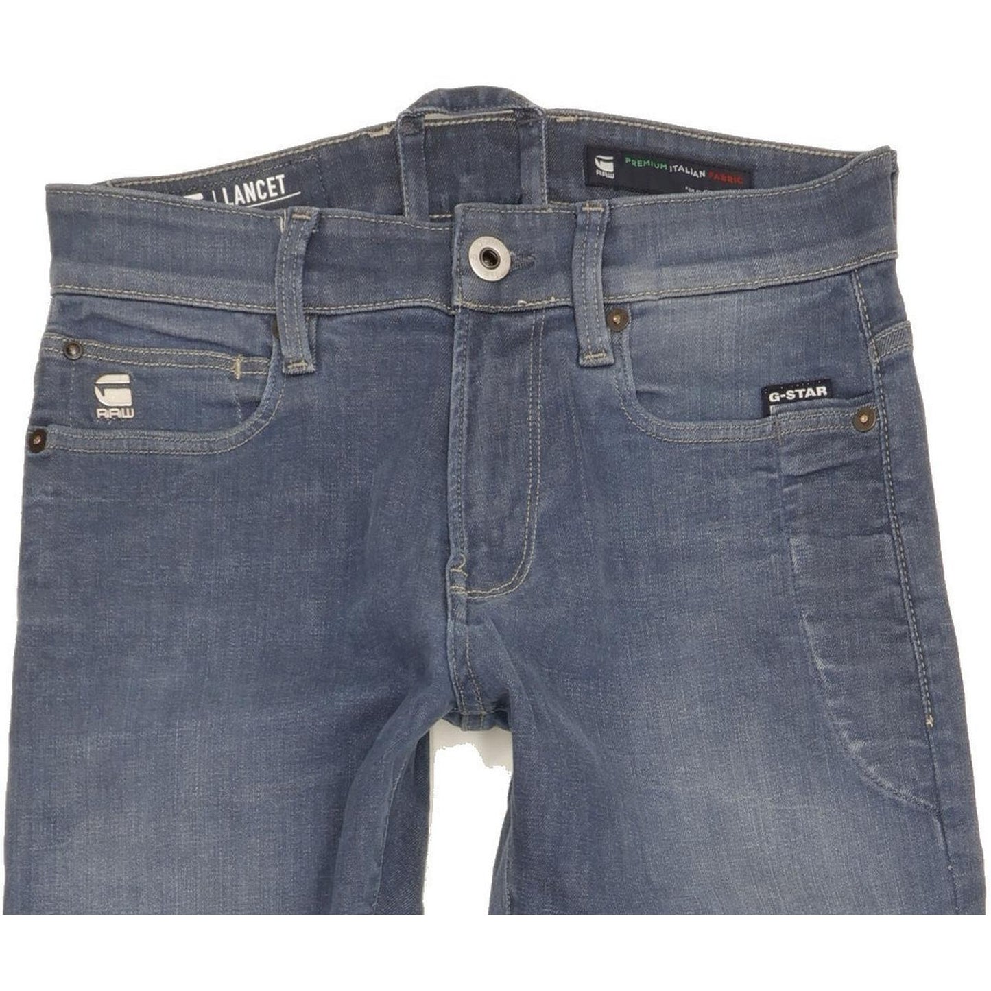 G-Star Lancet Men Blue Skinny Slim Stretch Jeans W29 L34