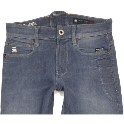 G-Star Lancet Men Blue Skinny Slim Stretch Jeans W29 L34