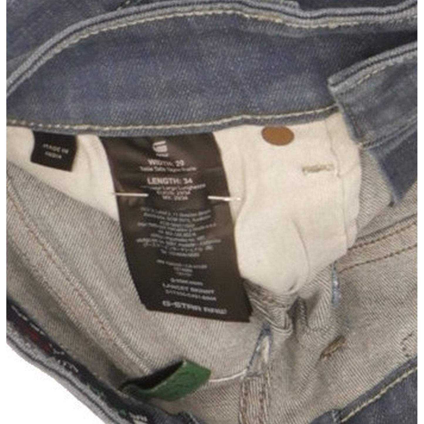 G-Star Lancet Men Blue Skinny Slim Stretch Jeans W29 L34