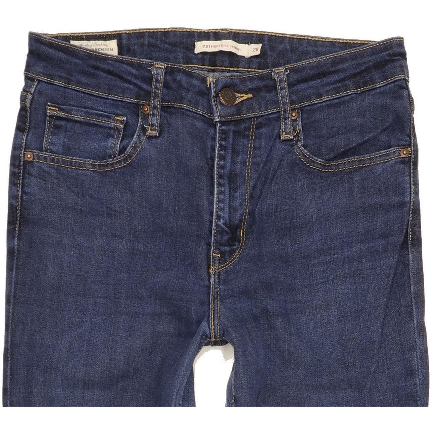 Levi's 721 Women Blue Skinny Slim Stretch Jeans W28 L28