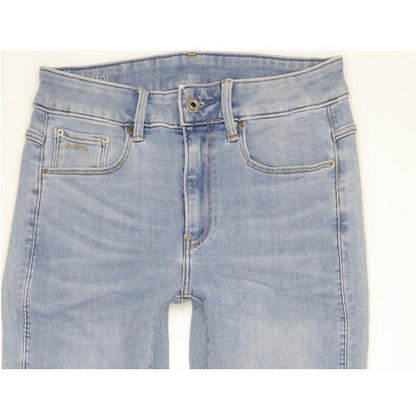 G-Star 3301 Women Blue Skinny Slim Stretch Jeans W27 L32
