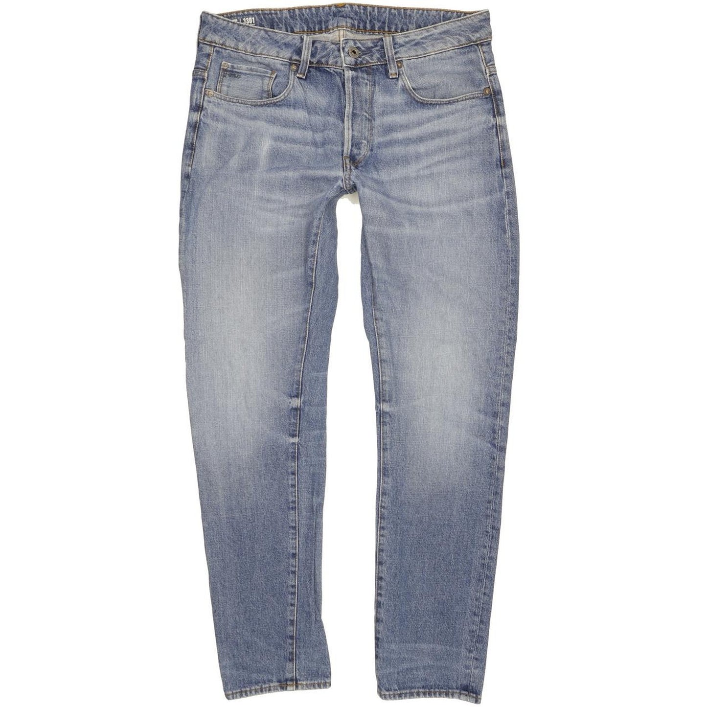 G-Star 3301 Men Blue Tapered Slim Jeans W32 L31
