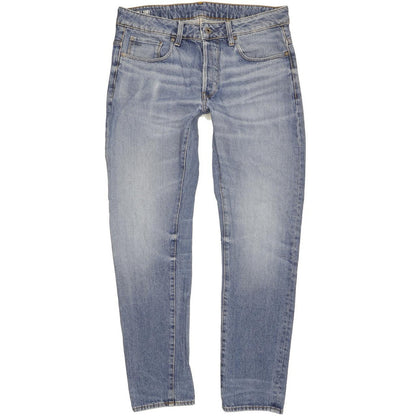 G-Star 3301 Men Blue Tapered Slim Jeans W32 L31