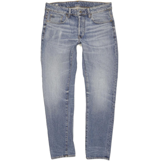 G-Star 3301 Men Blue Tapered Slim Jeans W32 L31