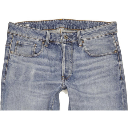 G-Star 3301 Men Blue Tapered Slim Jeans W32 L31
