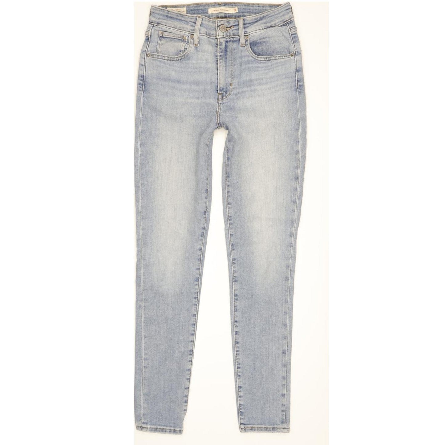 Levi's 721 Women Blue Skinny Slim Stretch Jeans W26 L28