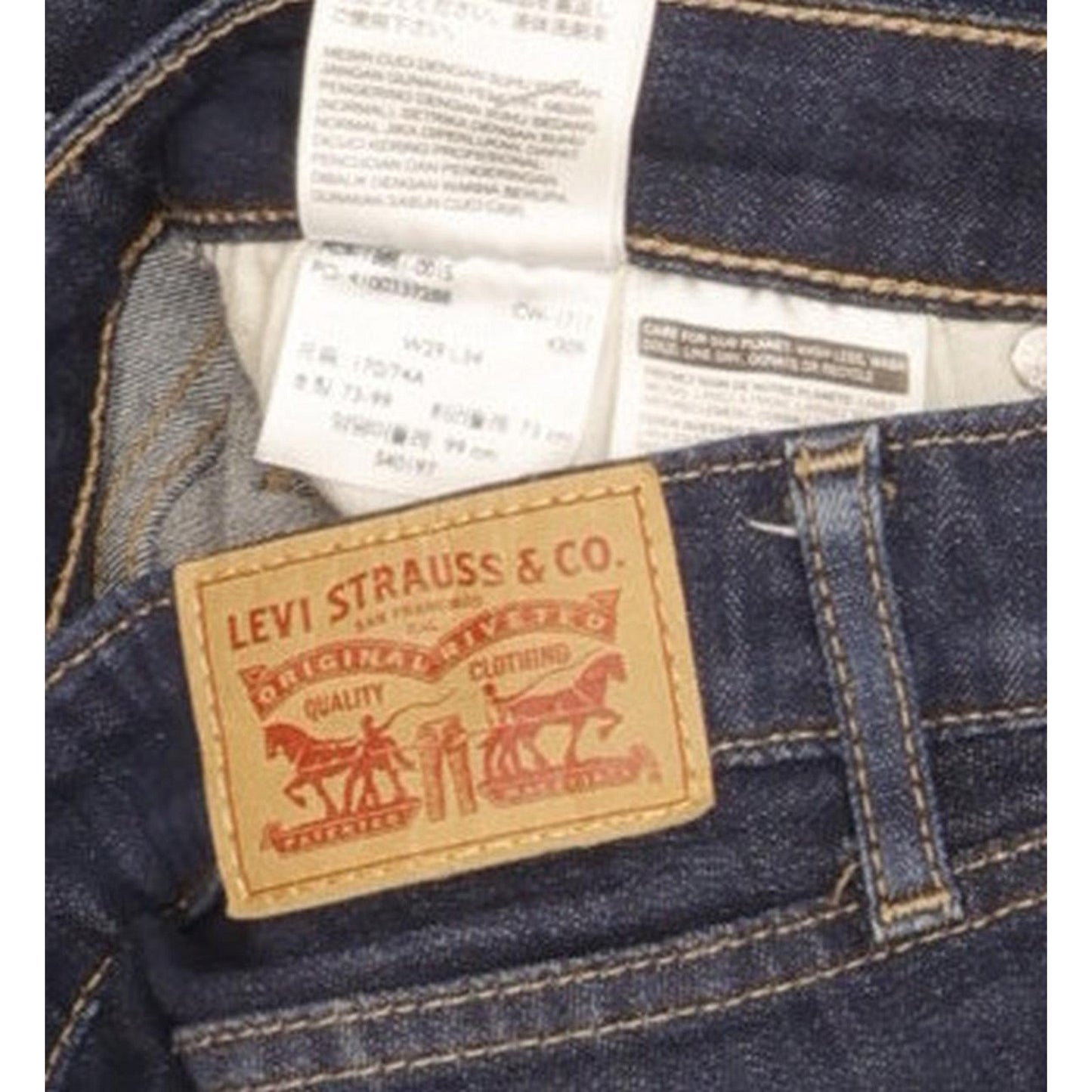 Levi's 711 Women Blue Skinny Slim Stretch Jeans W29 L34